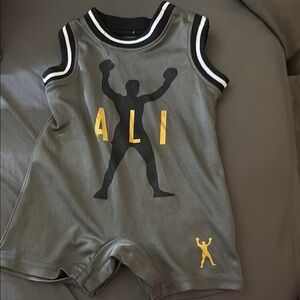 Boxing Graphic Sleeveless Romper